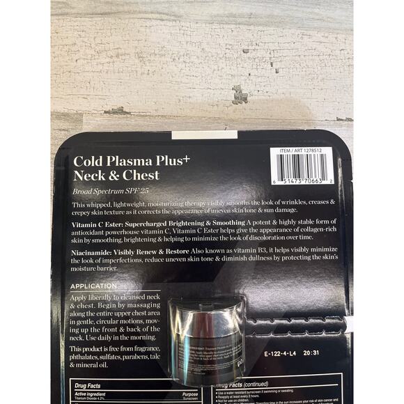 NEW Perricone MD Cold Plasma Plus + Neck & Chest Moisturizer Cream SPF 25 - Picture 5 of 7